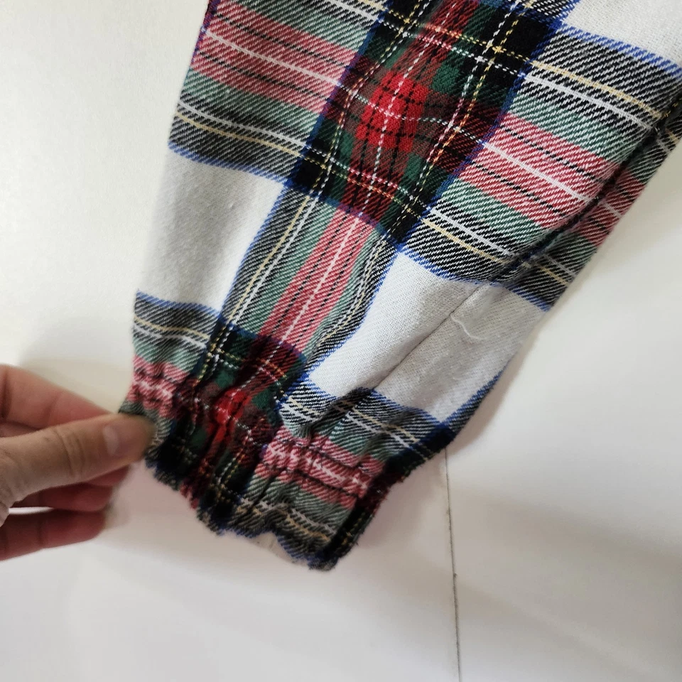 ZARA Kids Girls Holiday Christmas Plaid Dress Red Green White Long Sleeve 8-9 - Image 4 of 4