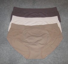Breezies Seamless Lace Comfort 3-pack Full Brief Panties 3X Latte A606736