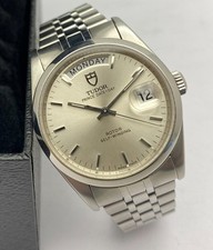 Tudor Prince Date Day Automatic Silver Watch 36mm 76200