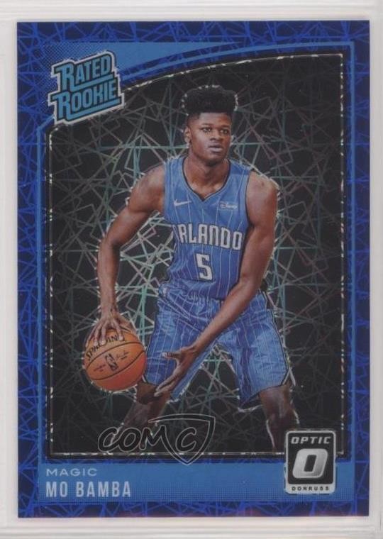 2018-19 Panini Donruss Optic Rated Rookie Blue Velocity Prizm Mo Bamba #160 1gx0