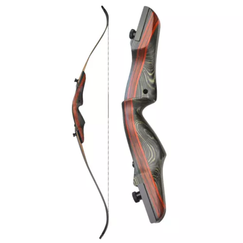 New 62" Wooden Recurve Bow Takedown Riser Limbs Archery Hunting Target 20-50lbs - Picture 7 of 12