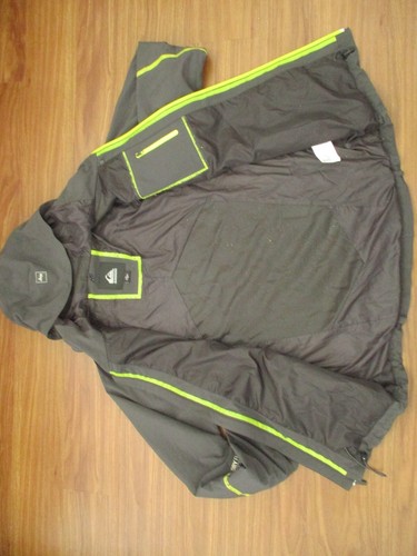 Quiksilver Dry Flight Technology Jacket Mens Medium Gray Hooded Snowboard Ski M - Picture 16 of 24