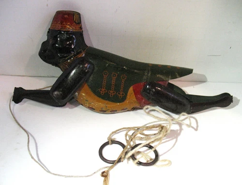 Vtg Marx Tin Litho Zippo the Climbing Monkey Needs Re-stringing