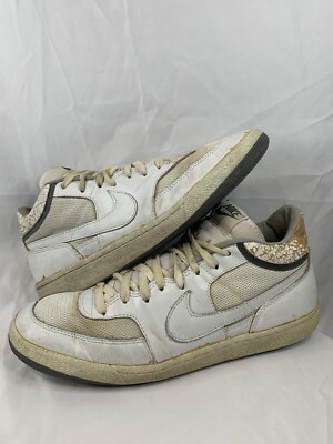 VTG Nike 1984 Challenge Court Tennis Shoes McEnroe White Grey