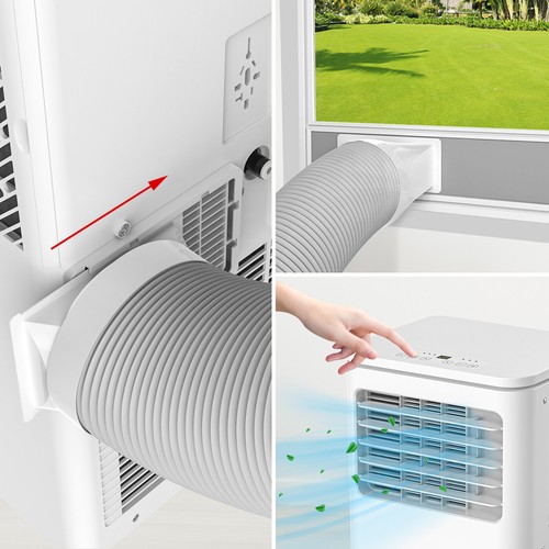 9000BTU Portable Air Conditioner 3-In-1 Mobile Fan Cooler Dehumidifier White - Picture 7 of 20