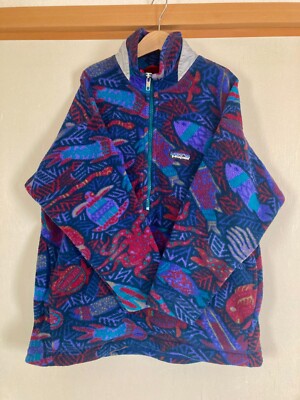 Rare] patagonia pullover Synchilla Snap T Sea Creatures Kids10 XS