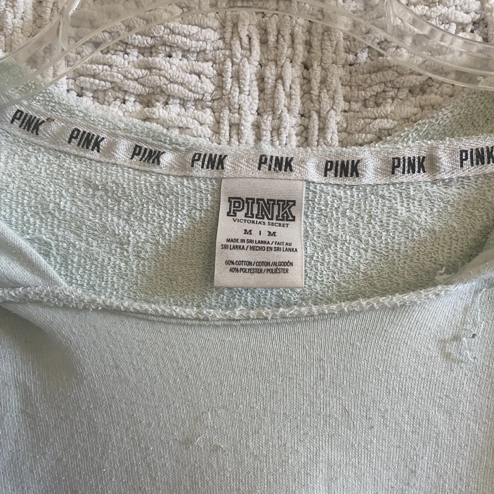 UNDERCOVER Felpa con cappuccio ROSA Victoria Secret con difetti