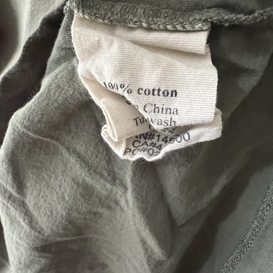 Life/After/Denim LAD Verde Polo Algodón Camisa Cuello Talla Mediana Foto 3 de 4