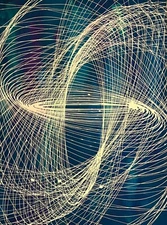 Abstract paintings on canvas original. Blue, white, new, galaxy, spirals