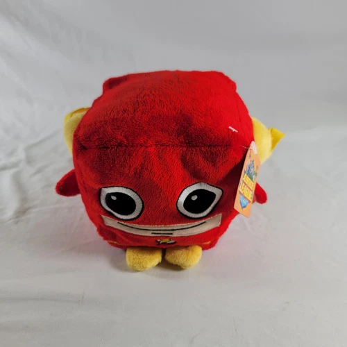 Flash Stuffed Toy Cube Plush Six Flags Grand Prairie, TX DC 7” Superhero 