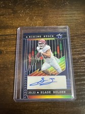 2022 Leaf Valiant Slade Bolden Rising Stock Auto 4/120 Rookie RC Card