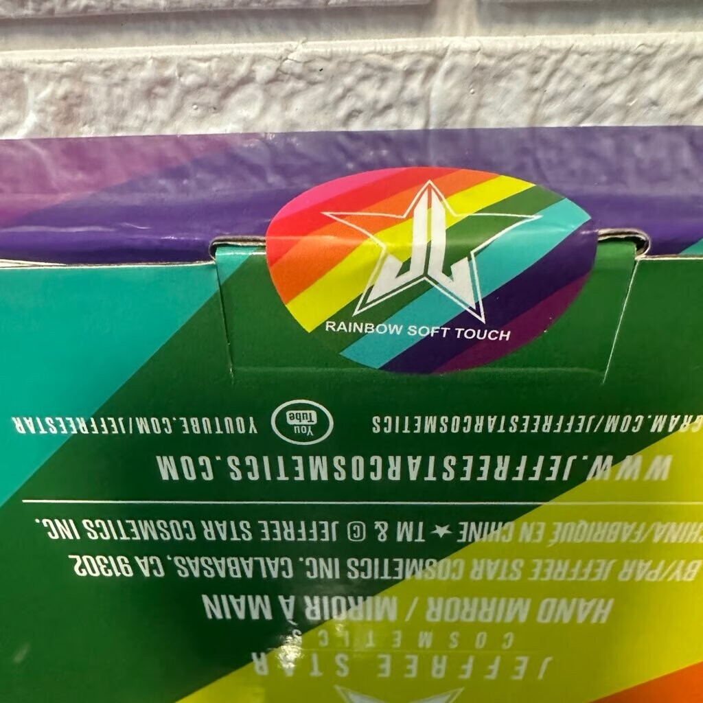 Jeffree Star Cosmetics RAINBOW Hand Mirror SEALED!! lgbtq+ PRIDE