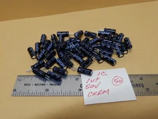 Illinois Capacitor 1uf 50V CKRM Radial Lead Electrolytic Capacitors Qty 50