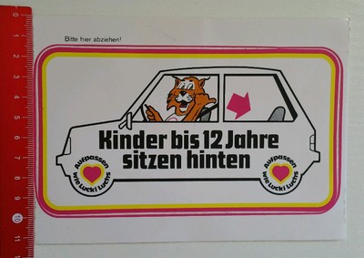 Decal/Decal: Lucki Lynx - Children up to 12 years sit in the back (2906169)