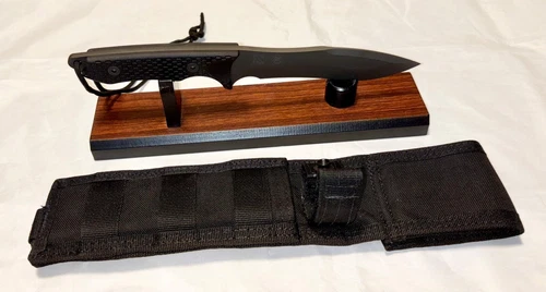 Spartan Blades Ronin Shinto Black S35VN Blade Black Micarta & Black Nylon Sheath
