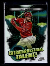 2023 Topps Chrome Cosmic Trea Turner Extraterrestrial Talent Refractor #ET-21