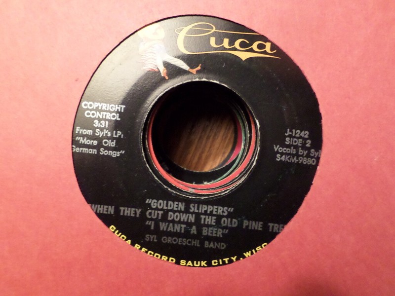 CUCA 45 RECORD J-1242/SYL GROESCHL/GOLDEN SLIPPERS/MARGIE & OLD GRAY BONNET/VG+
