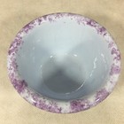 Hand Painted Pottery Ceramic Purple Rim Bowl 5.75" — photo 4
