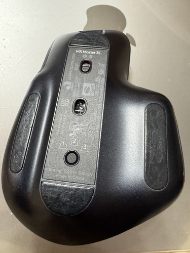 Logitech - MX Master 3S Bezprzewodowa mysz laserowa z ultraszybkim przewijaniem CZARNA - Zdjęcie 3 z 4