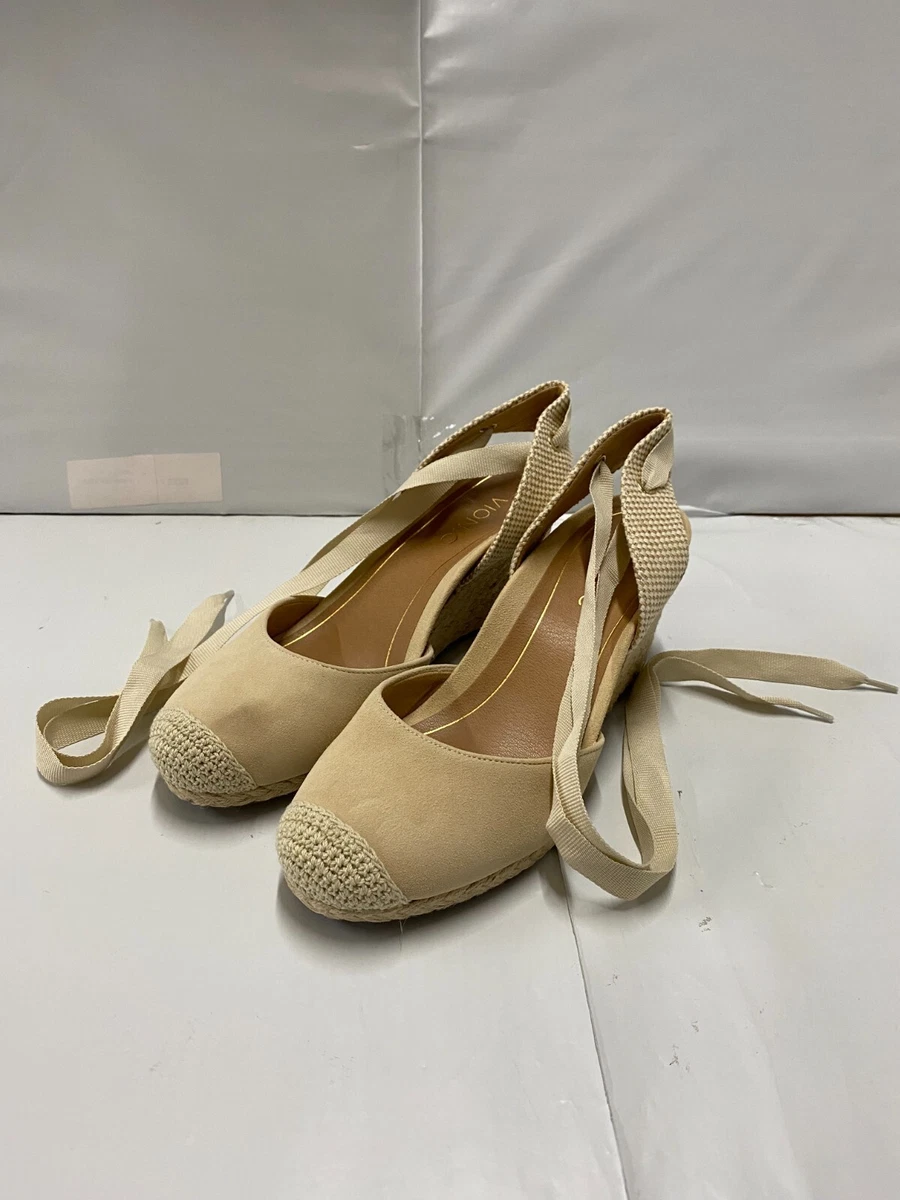 Vionic Women s Aruba Maris Lace up Wedge Light Tan 9M eBay