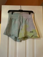Girls 14/16 Justice Blue Tie Dye Shorts Wide Waistband SEE DESCRIPTION