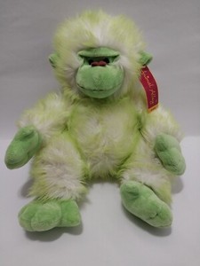 Vintage Animal Alley Monkey 18" Green Hairy Plush NWT 2008 - Rare