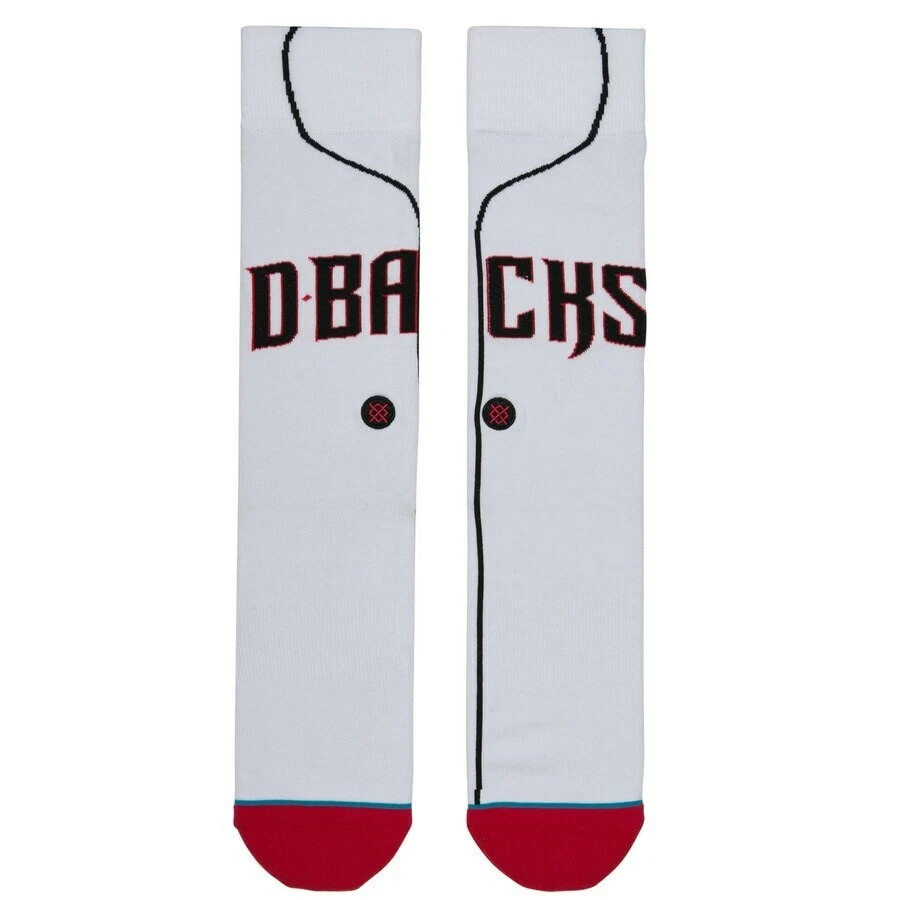Men's Arizona Diamondbacks Stance Home Jersey Crew Socks NEW - Image 2 of 3