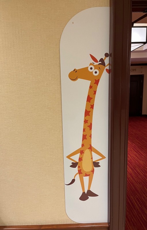 Toys "R" Us Geoffrey the Giraffe Large 2 sided In Store Wing Sign