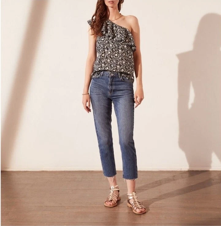 Top asimmetrico Etam nero e bianco - Imagen 3 de 4