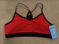 SKECHERS GO WALK RED  BLACK BRA SIZE XL NEW