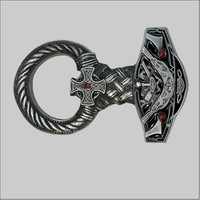 Kelten Wikinger Belt Buckle GüRtelschnalle Odin Mittelalter *430