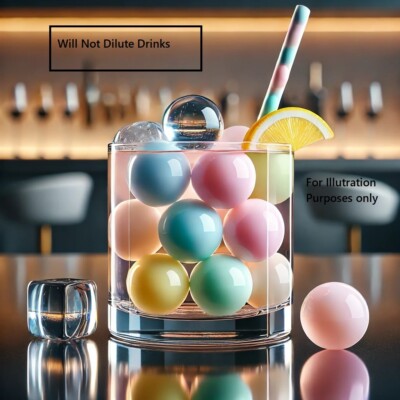 16 Piece BPA-free Ice Molds 16-Piece Reusable Ice Cube Balls - Non