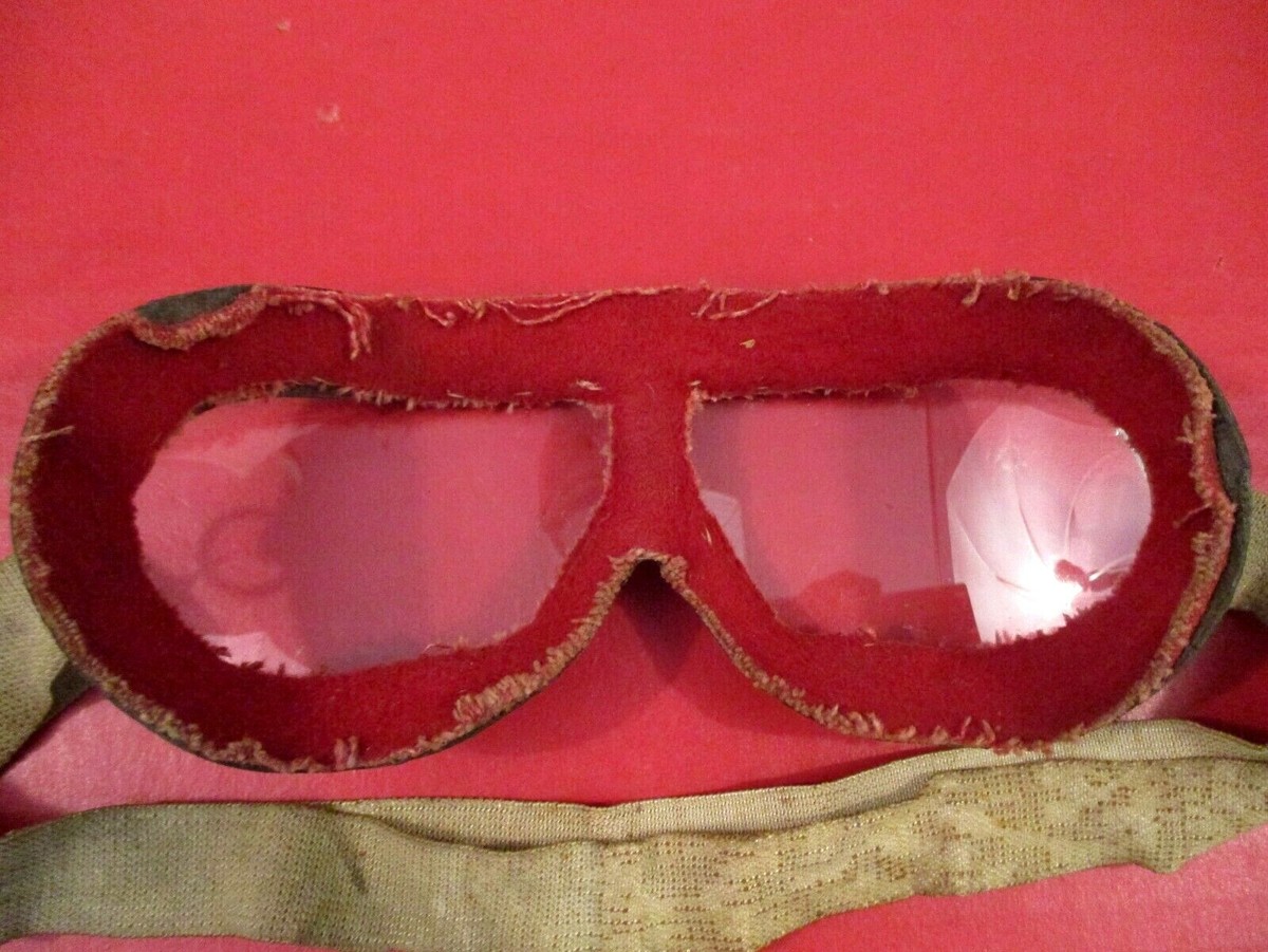 【NERDhouse】イタリア軍　ゴーグル　NATO軍　フィアット WWII Era Russian Air Force Pilot's Goggles Set w/Strap