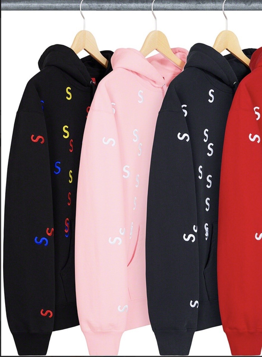 Supreme Embroidered S-Logo Hooded Sweatshirt PINK SS21 Men's Supreme Embroidered S-Logo Hooded Sweatshirt PINK SS21 Men's