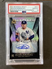 2021 Bowman Draft Jasson Dominguez Invicta Insert Auto #/99 Gem MINT PSA 10