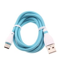 Blue 4ft USB-C Cable Charger Cord Power Wire Type-C Fast Charge for SmartPhones