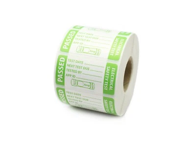 CDM LABELS PAT Test - Passed Labels - Fuse Rating - Durable Tear Proof Labels