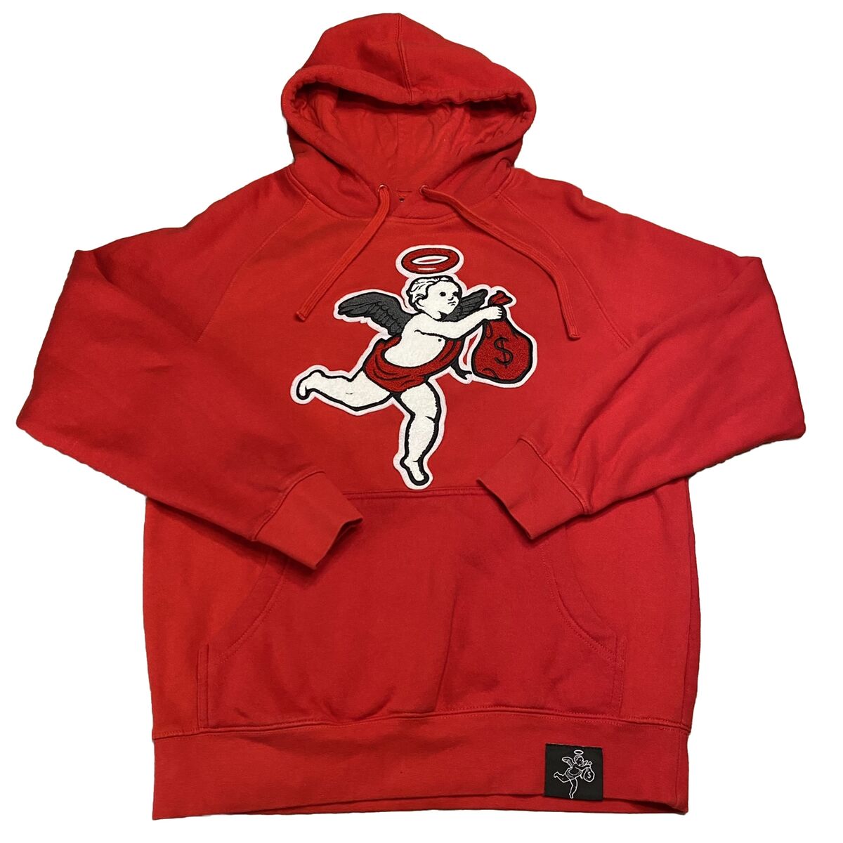 Hasta Muerte Red Angel Hoodie Mens Size S Hooded Sweatshirt Hasta Muerte Red Angel Hoodie Mens Size S Hooded Sweatshirt