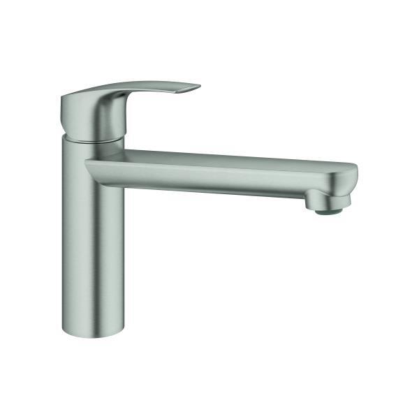 Grohe Eh-Spt-Batterie Eurosmart 30463 Mittelhoher Auslauf Supersteel-image