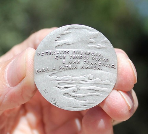 Portugal, Luis Camoes, national poet, SILVER, 40mm - Picture 2 of 3