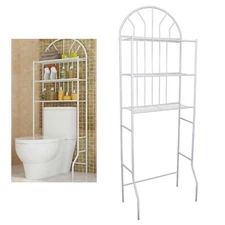 Over The Toilet Storage Rack Cabinet Organizer Shelf Bathroom Space Saver 3 Tier