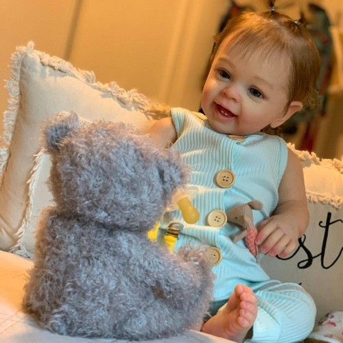 22" Reborn Dolls Baby Handmade Realistic Soft Vinyl-Silicone Newborn Doll Gifts - Picture 5 of 6