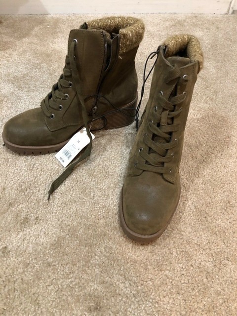 leather heeled lace up boots