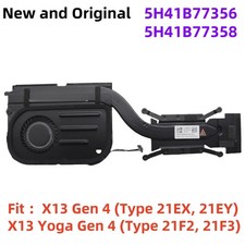 CPU Cooler Fan Heatsink for Lenovo ThinkPad X13 YOGA Gen 4 5H41B77356 5H41B77358