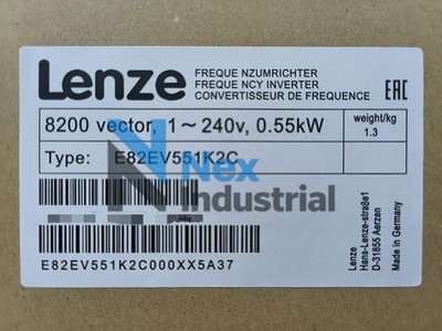 1PC E82EV551K2C NEW LENZE E82EV551_2C 8200 Vector 1-240v 0.55kW Fast delivery