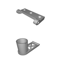 Porta Bobina Filamento Supporto Parete per IKEA Stuva Vetrina Staffa Stampa 3D