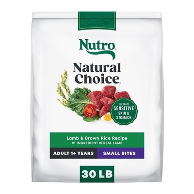 Nutro Natural Choice Small Bites Adult Dry Dog Food - Lamb & Brown Rice 30 Lb