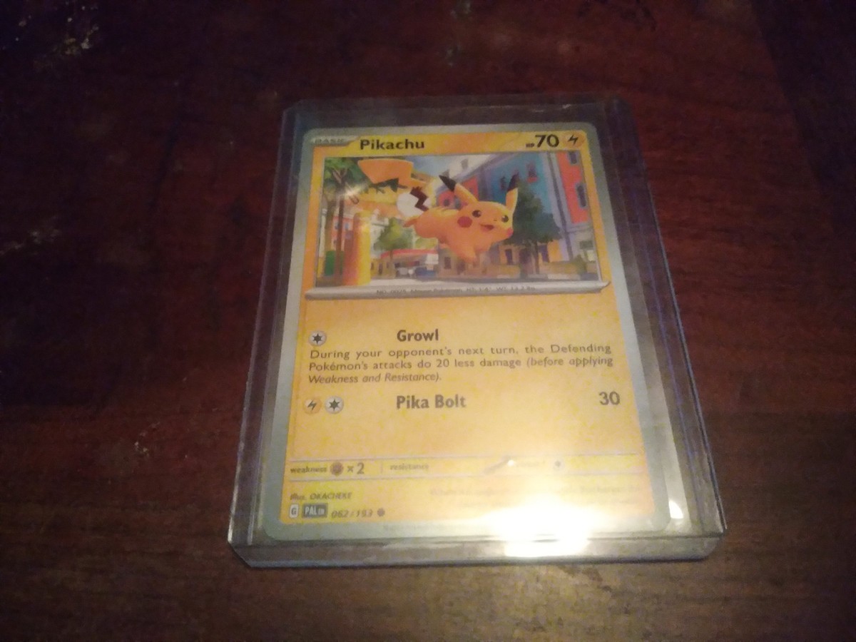 pikachu pokemon card hp 70 Basic Good Condition, Poke'mon Card Protected in magnetic acrylic case and featuring a striking image of the captivating character I want you to imagine