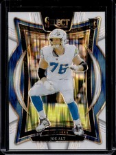 2024 Panini Select Joe Alt Concourse RC White Prizm Shock Rookie #/199 Chargers
