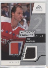 2008-09 SP Game Used Edition Authentic Fabrics Dual Rod Langway #AF-RL HOF 1o3